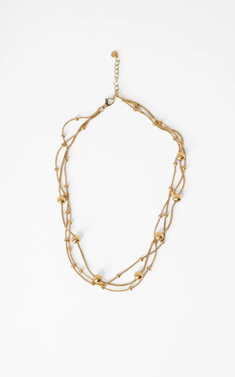 Ball chain necklace Gold