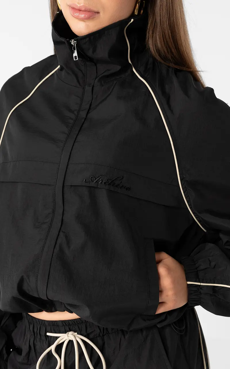 Tracksuit jacket Black Cream