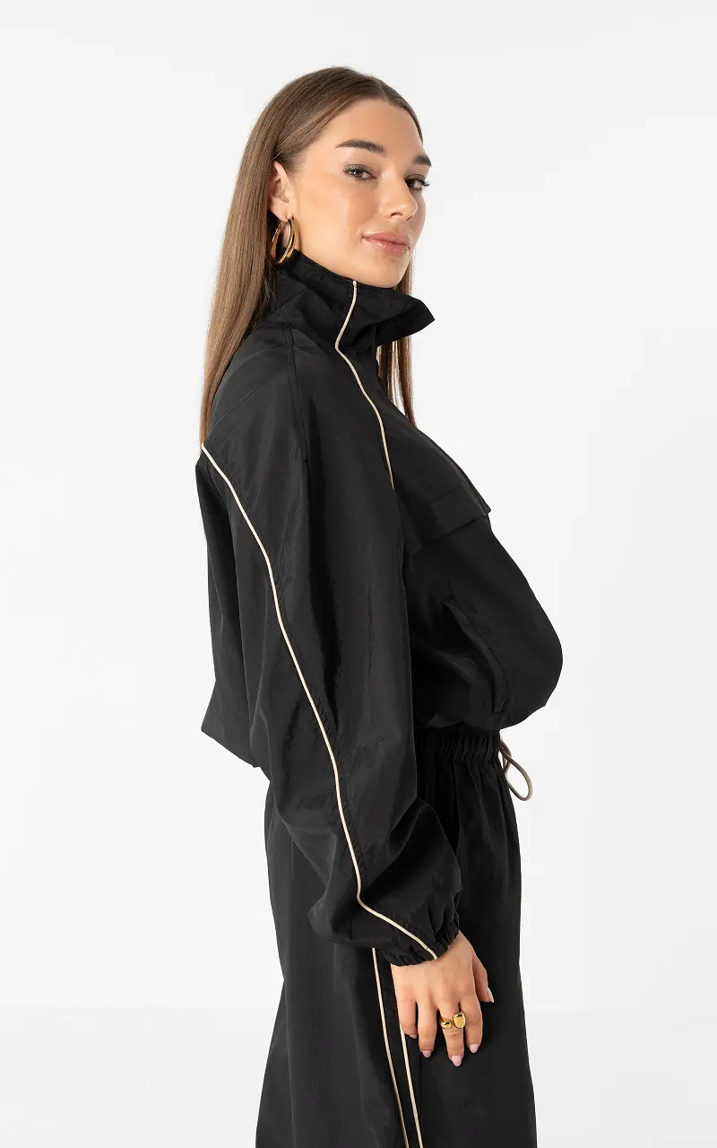 Tracksuit jacket Black Cream