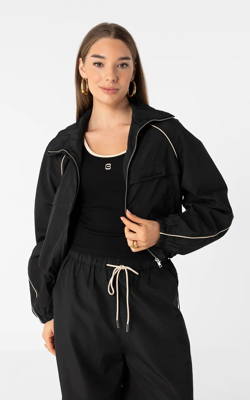 Tracksuit jacket Black Cream