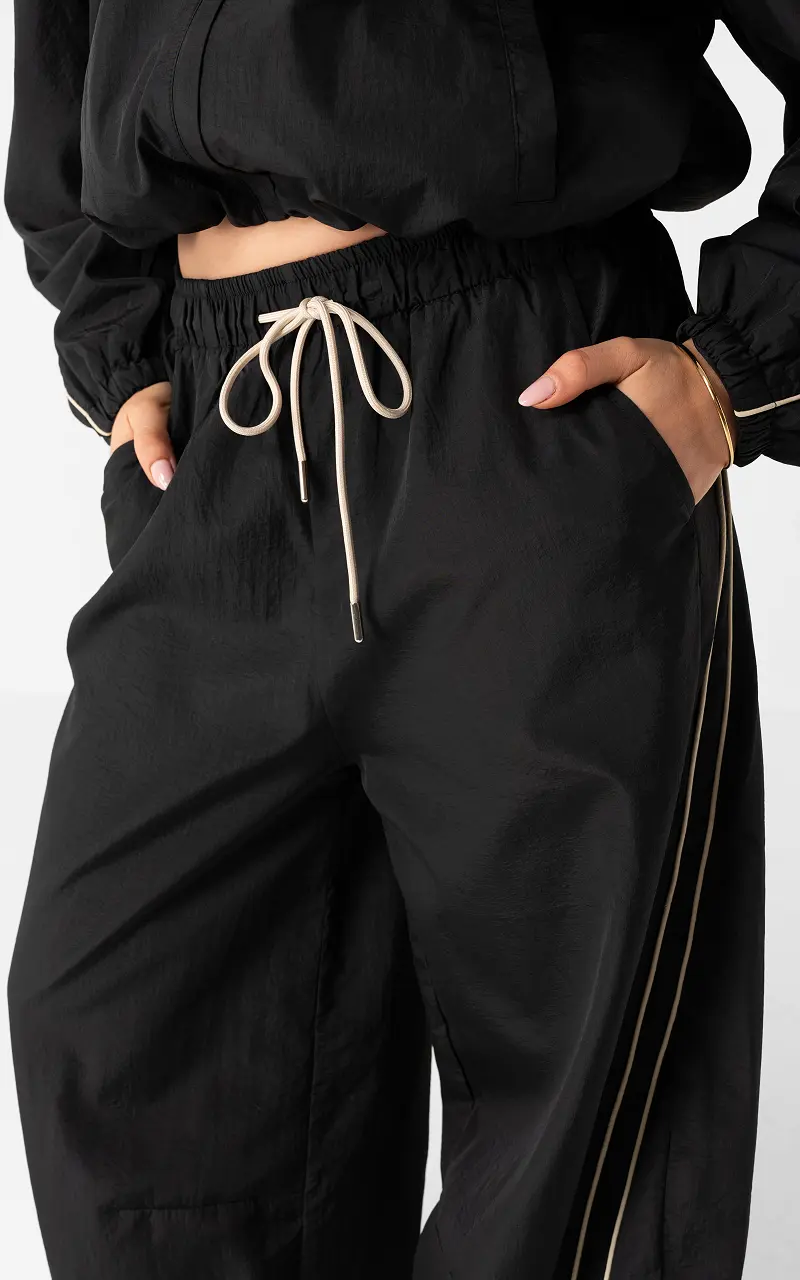 Tracksuit broek Zwart Creme