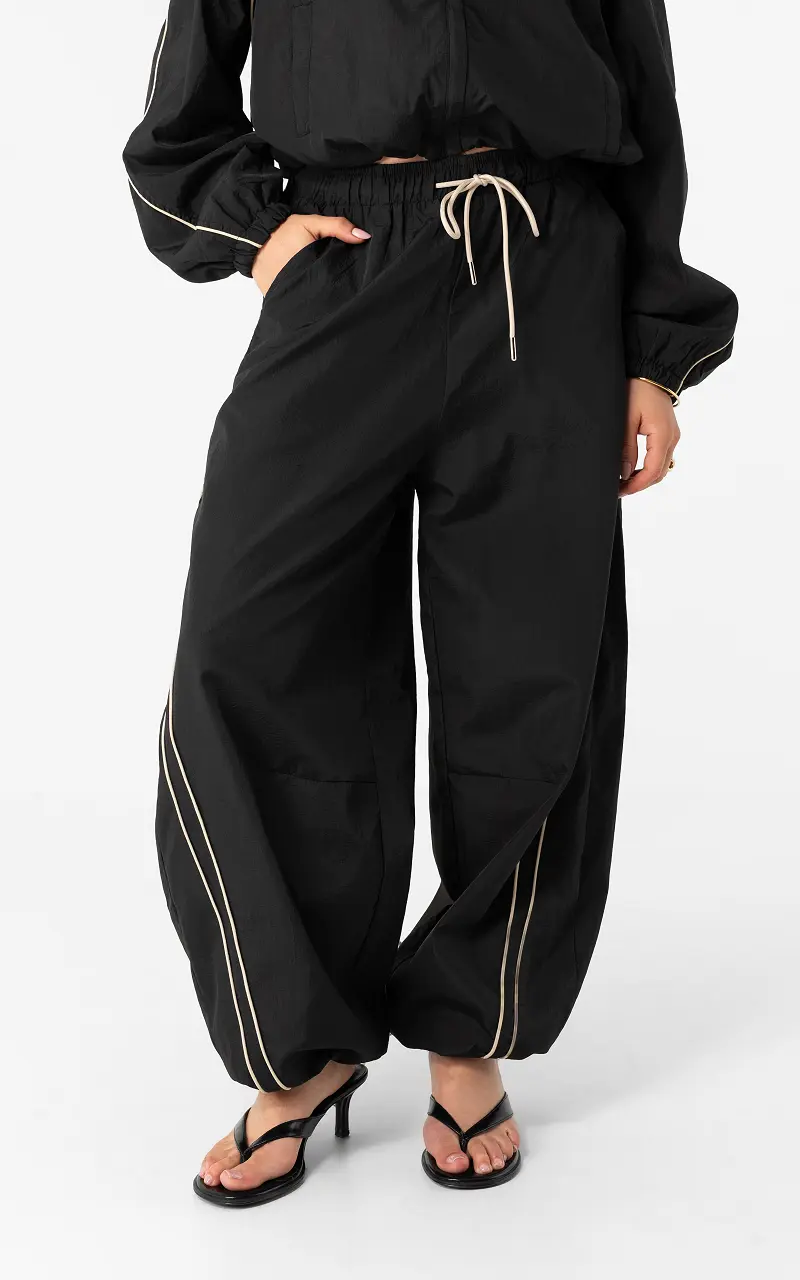 Tracksuit broek Zwart Creme