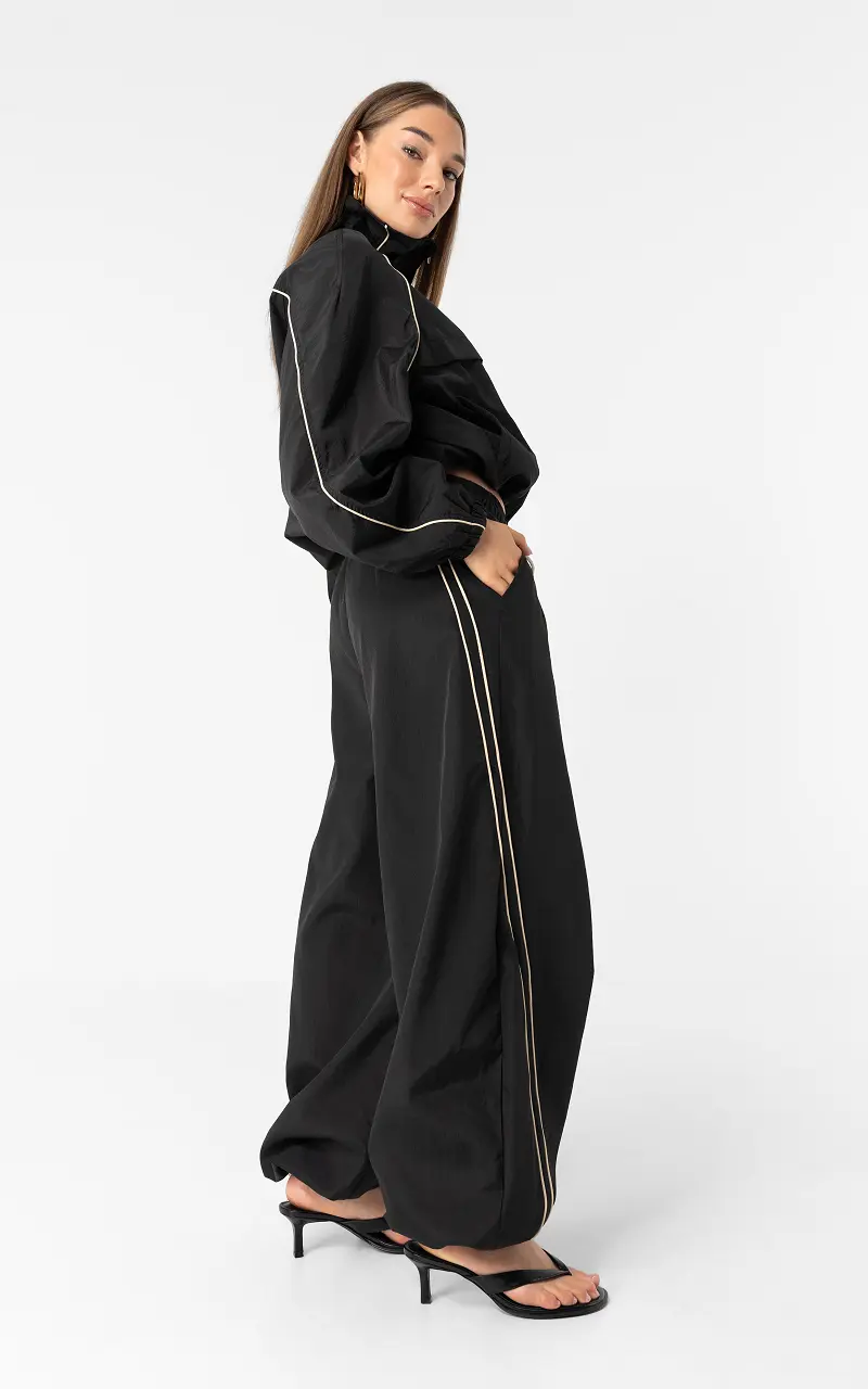 Tracksuit broek Zwart Creme