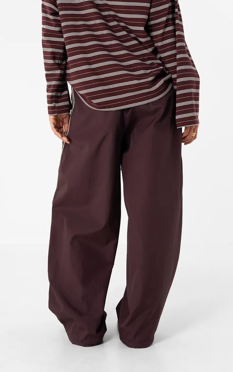 Tracksuit broek Aubergine Creme
