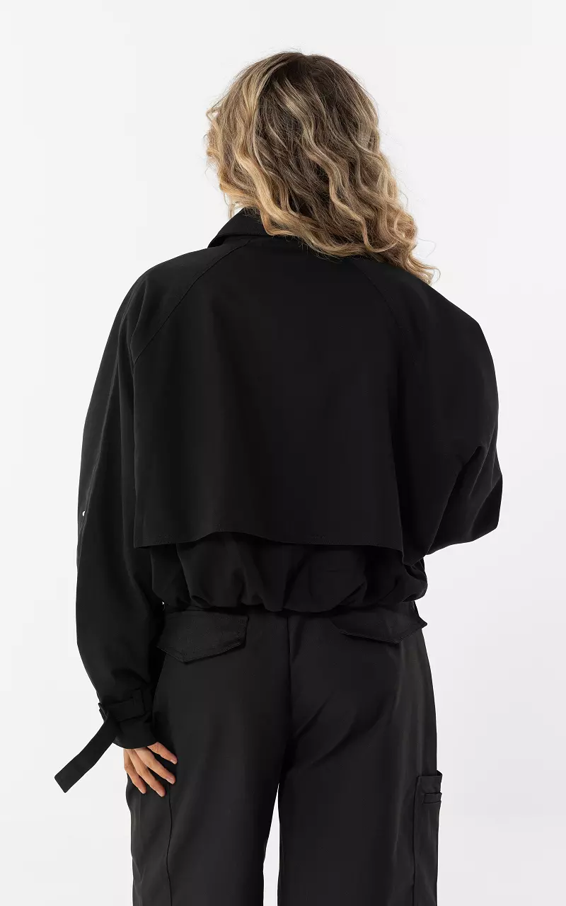 Jacket with studs Black
