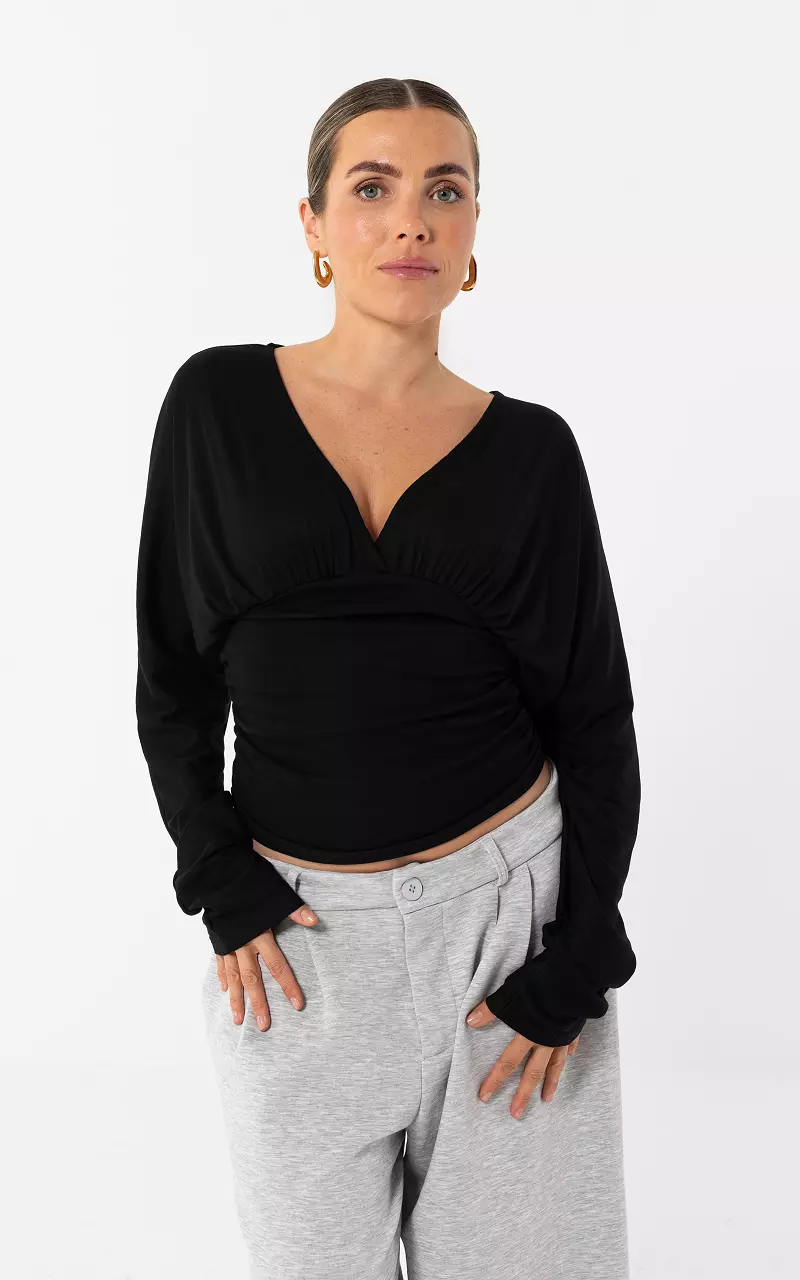 Low cut top Black