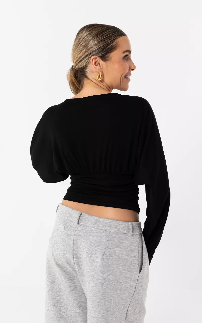 Low cut top Black