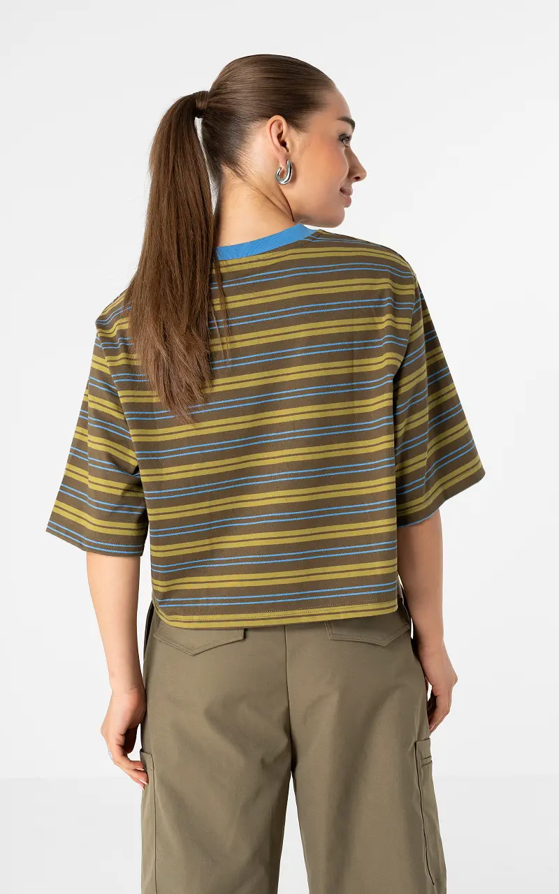 Striped shirt Blue Green