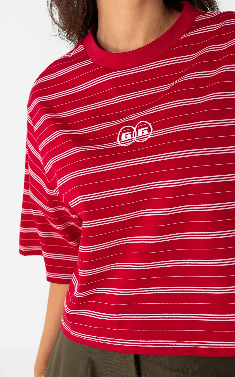 Striped shirt Red White