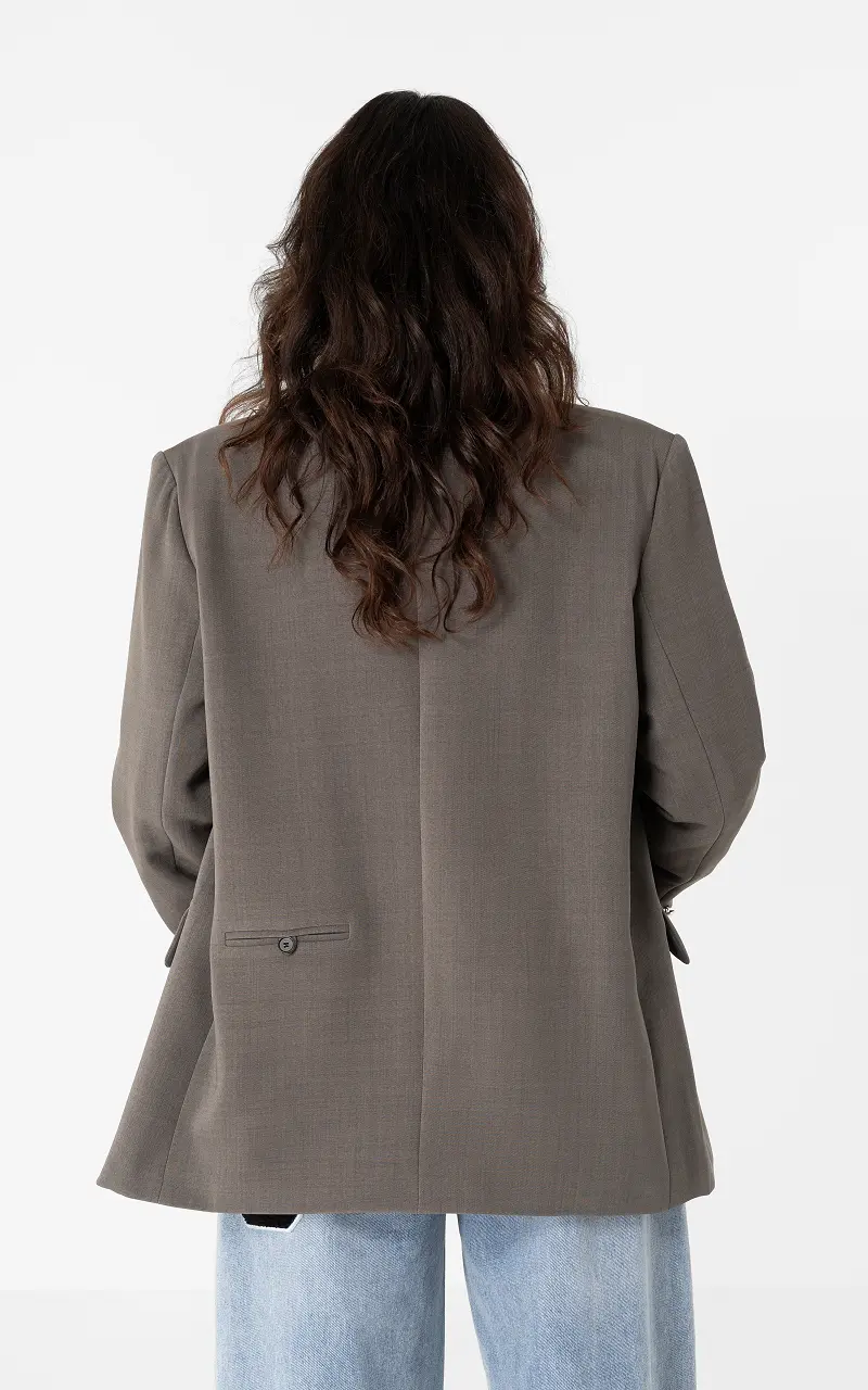 Blazer oversized Gris