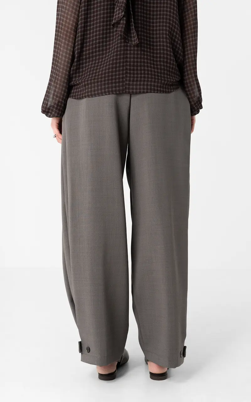 Pantalon balloon fit Gris