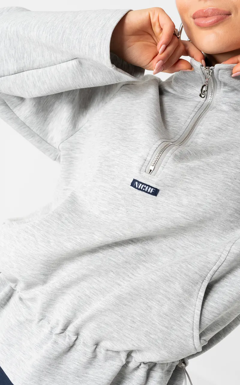 Quarter zip jumper Grey