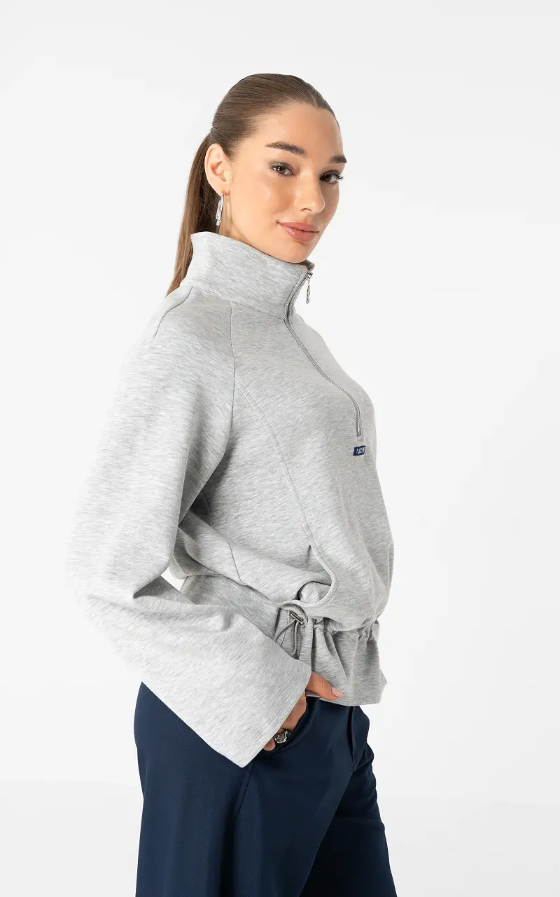 Quarter zip jumper Grey