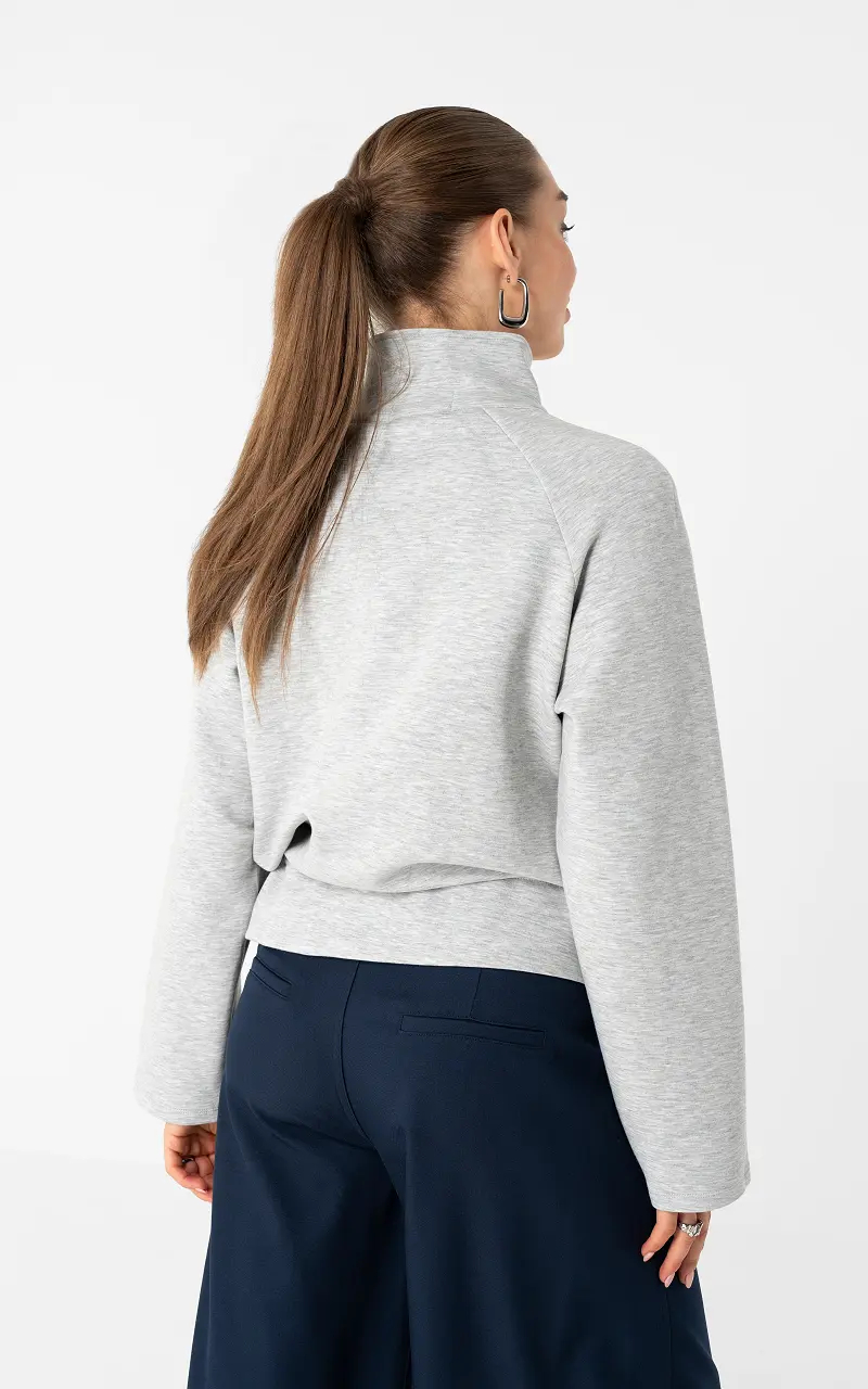 Quarter zip jumper Grey
