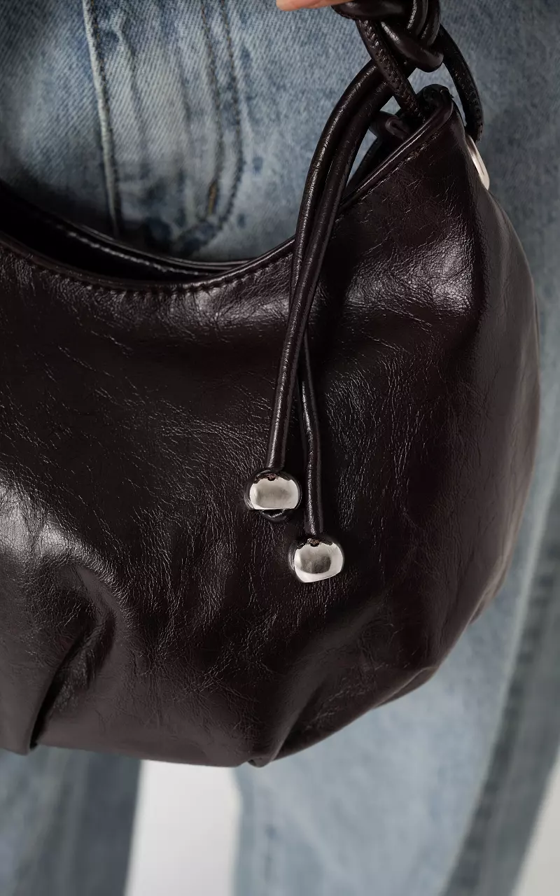 Tas met detail Donkerbruin