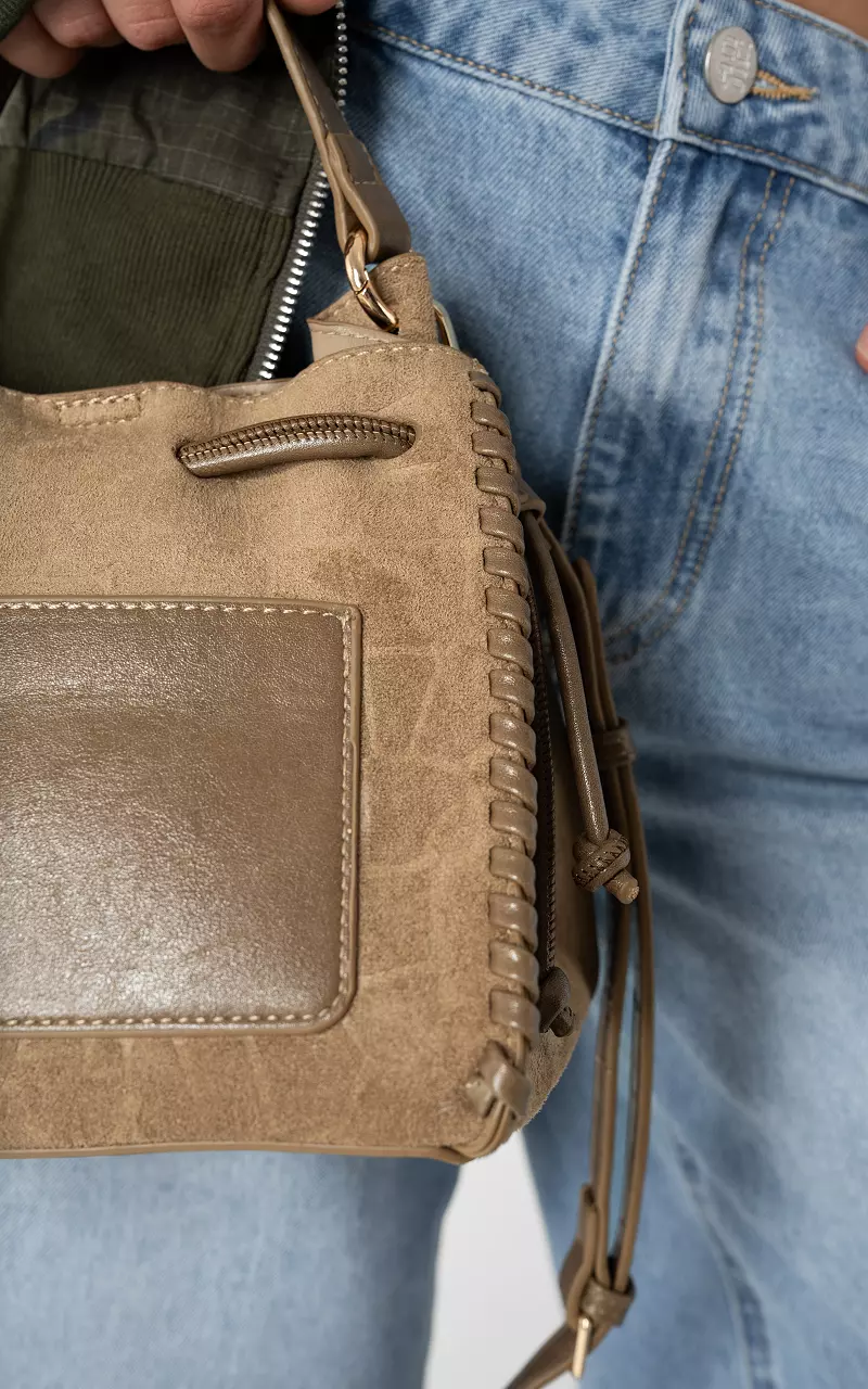Suedine tas Beige