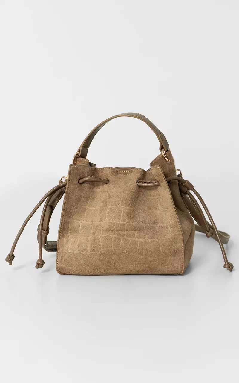 Suede bag Beige
