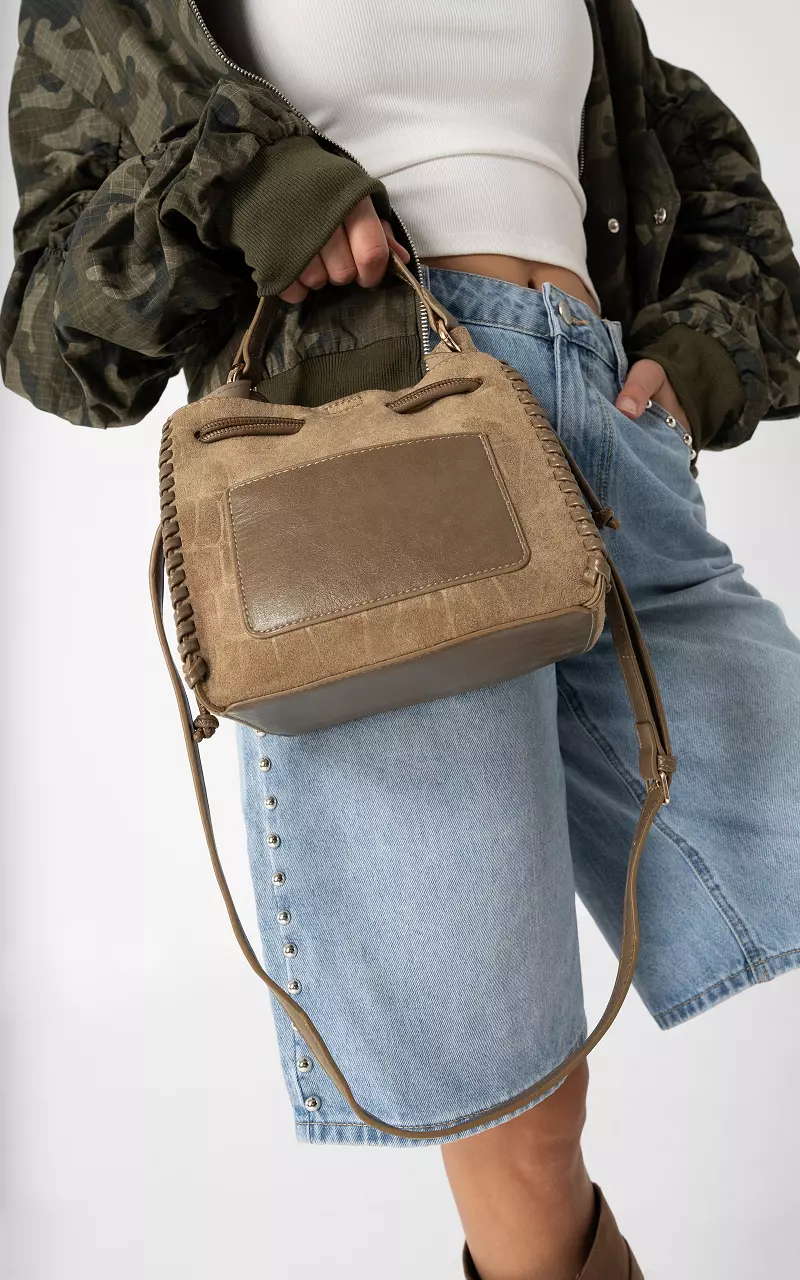 Suedine tas Beige