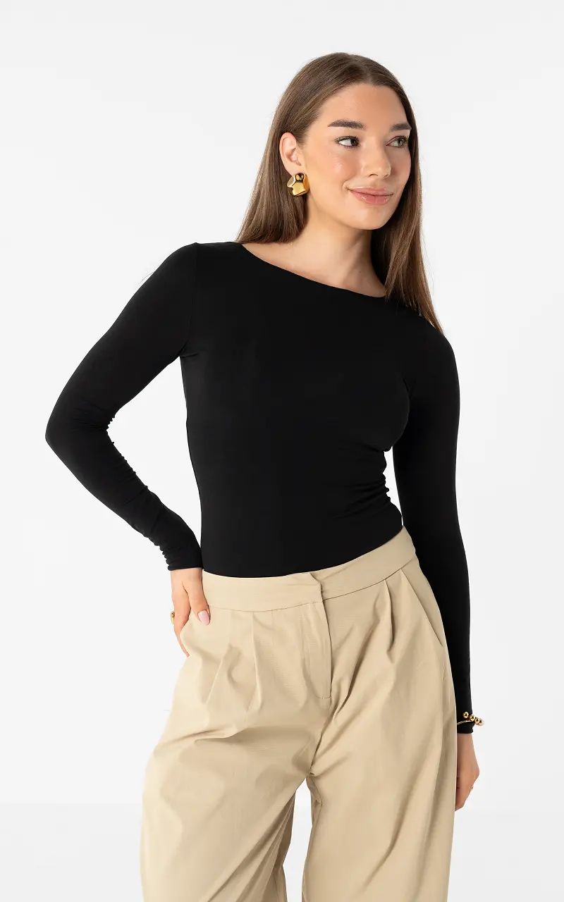 Sheer top Black