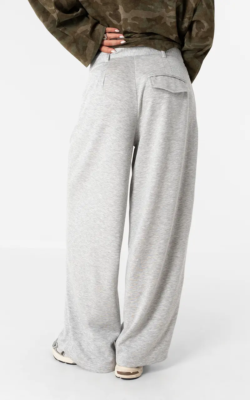Jogginghose mit Umschlagbund Grau