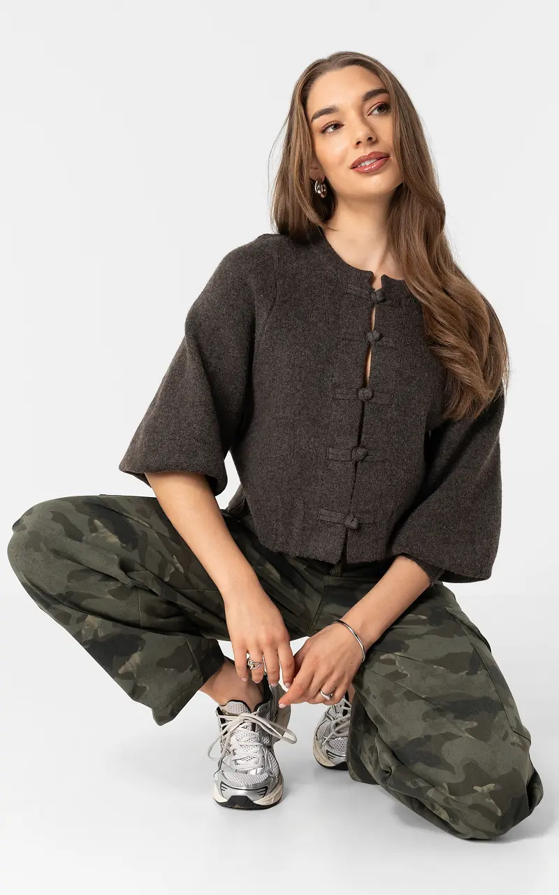 Knit sweater Dark Brown