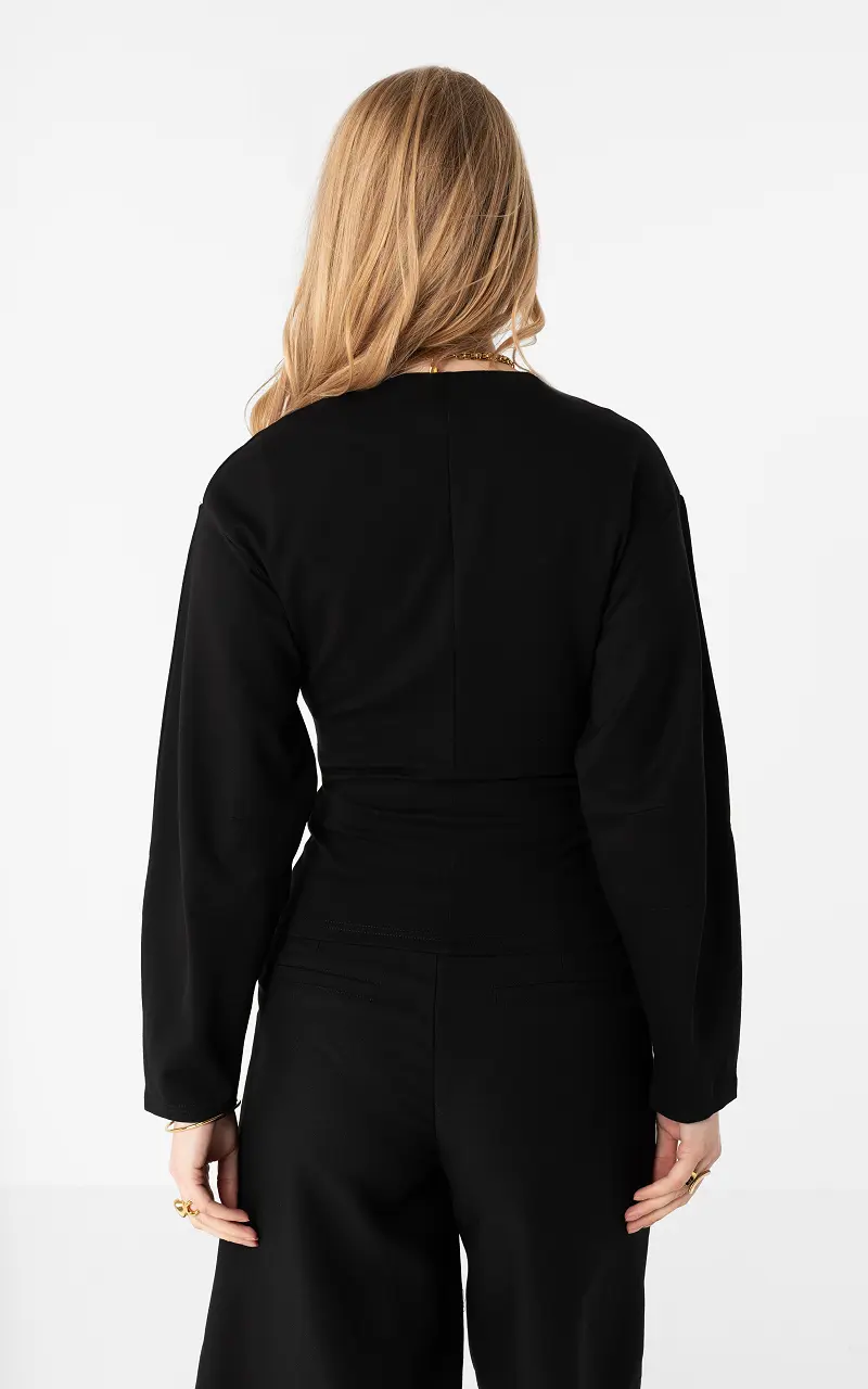 Fitted top Black