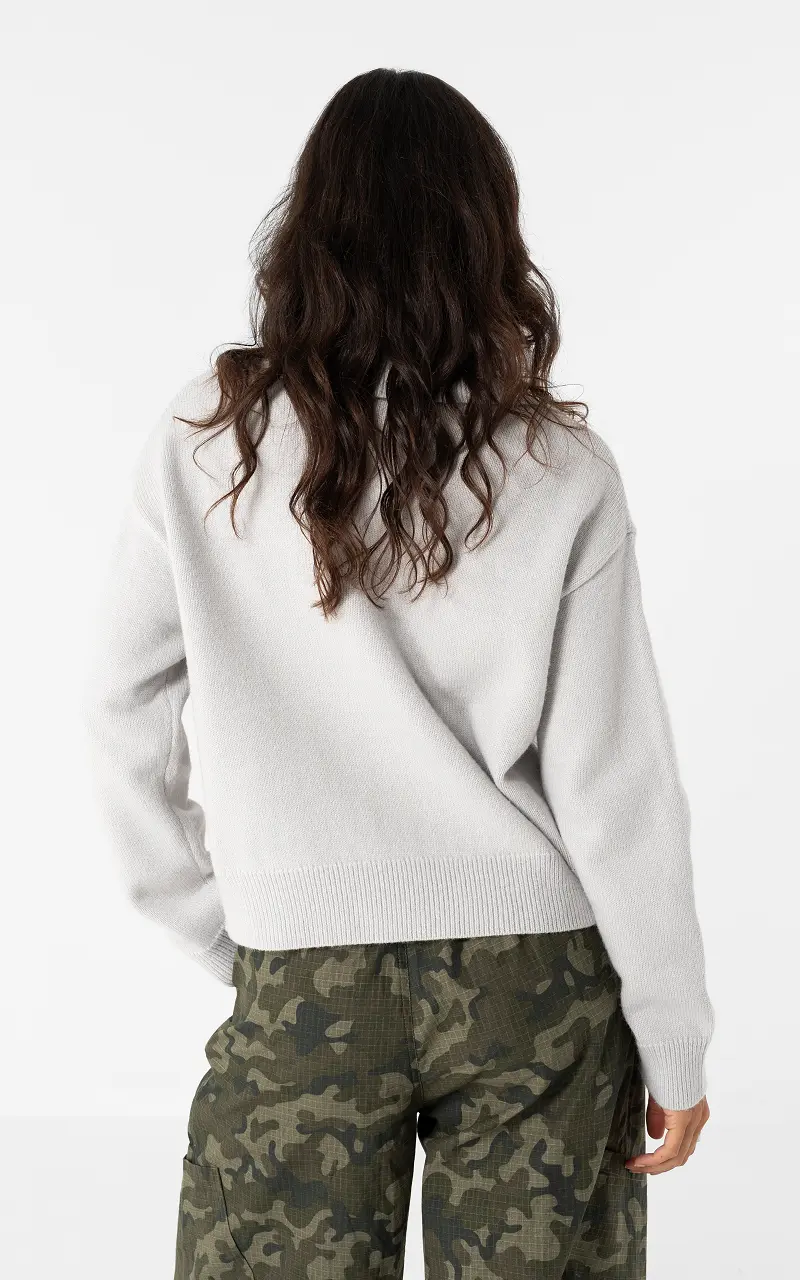 Cardigan mit Reißverschluss Grau