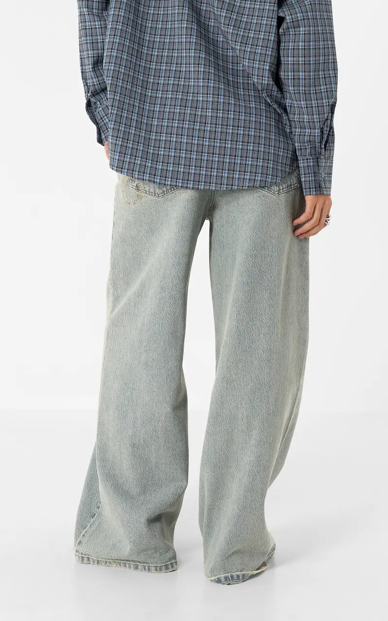 Wide leg jeans Lichtblauw