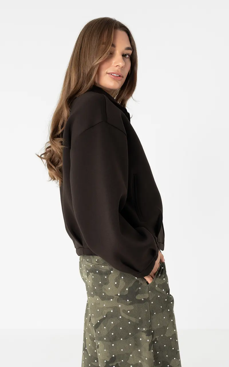 Vest scubastof Donkerbruin