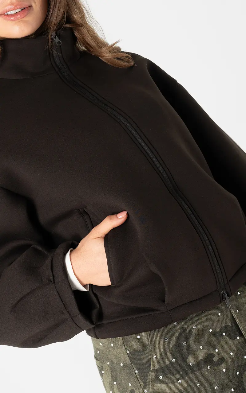 Vest scubastof Donkerbruin