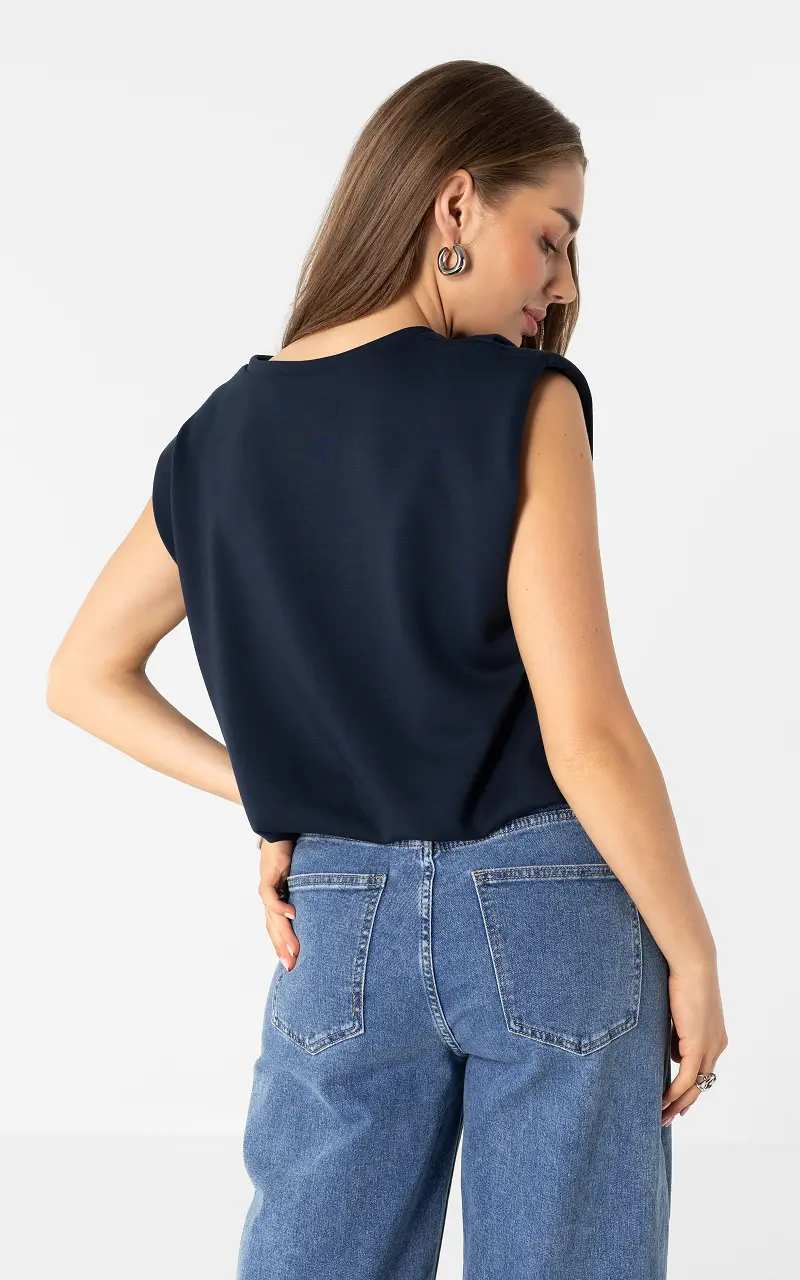 Sleeveless top Dark Blue