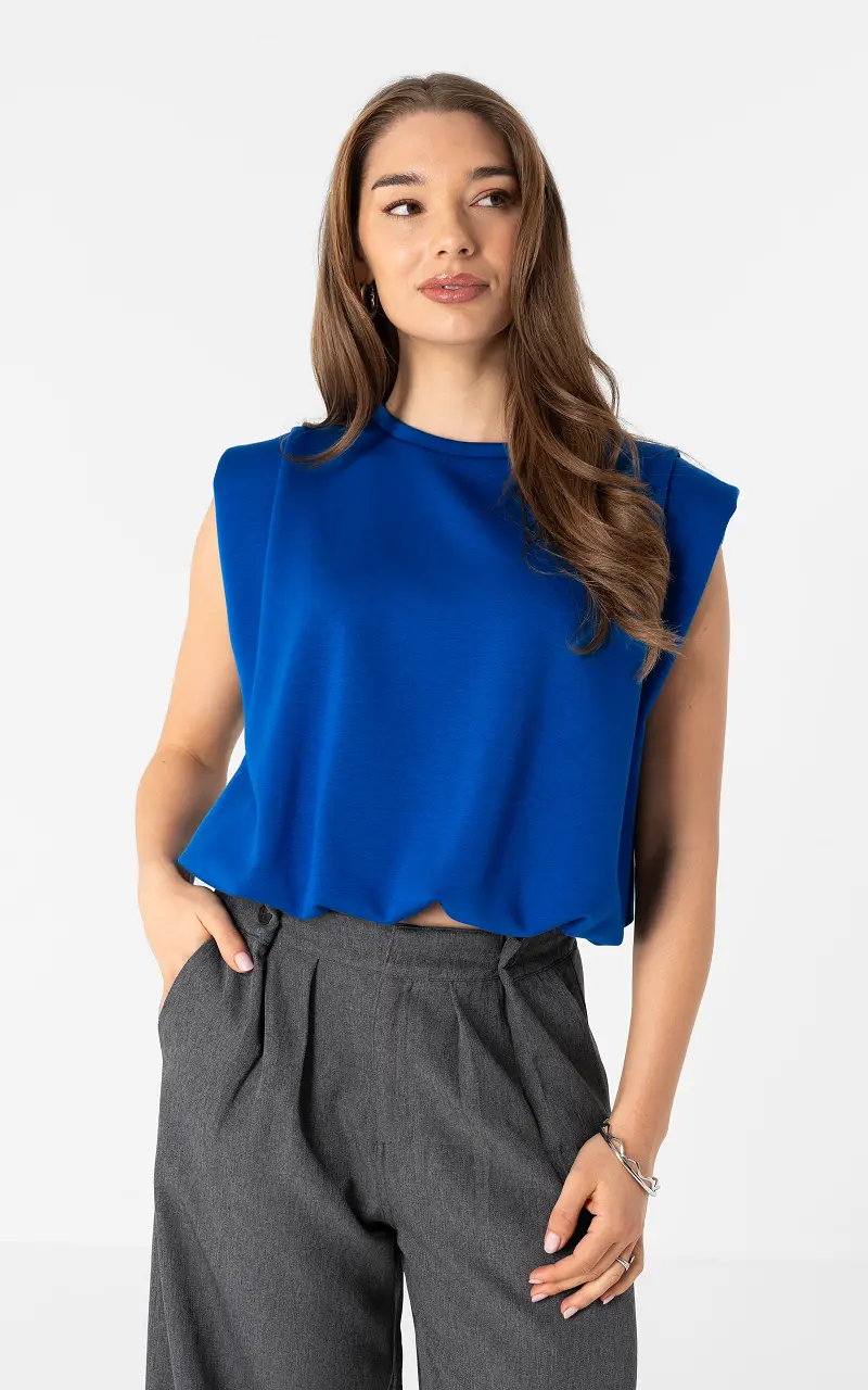 Sleeveless top Cobalt Blue
