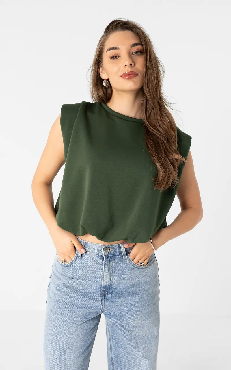 Sleeveless top Green