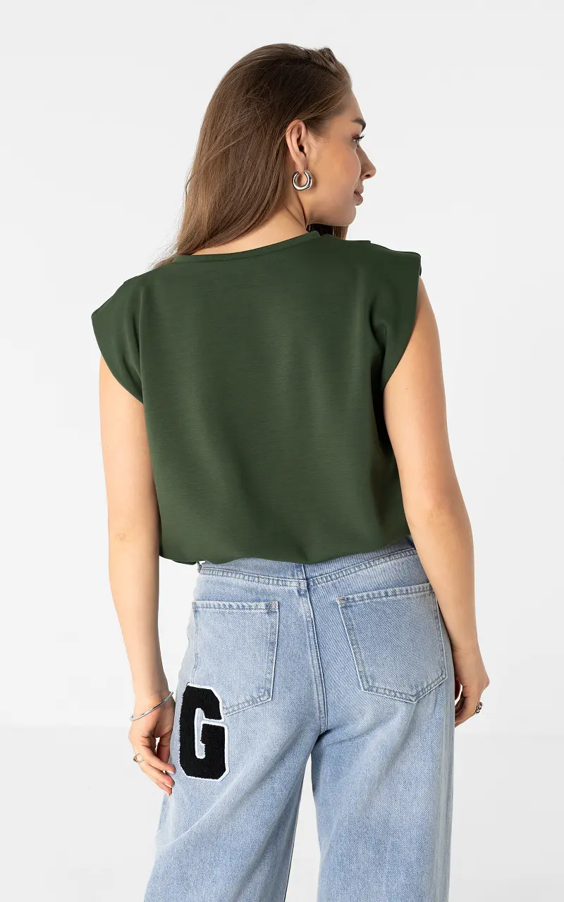 Sleeveless top Green