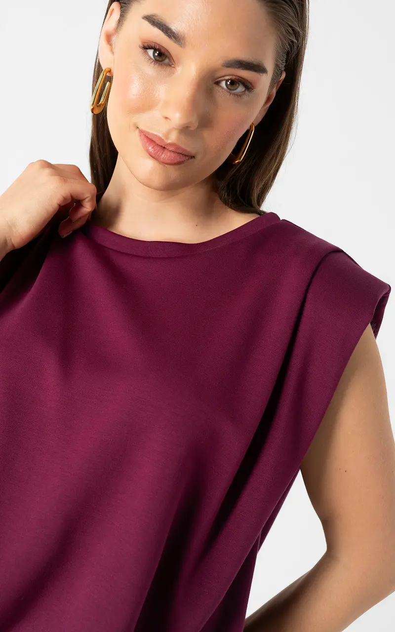 Sleeveless top Bordeaux