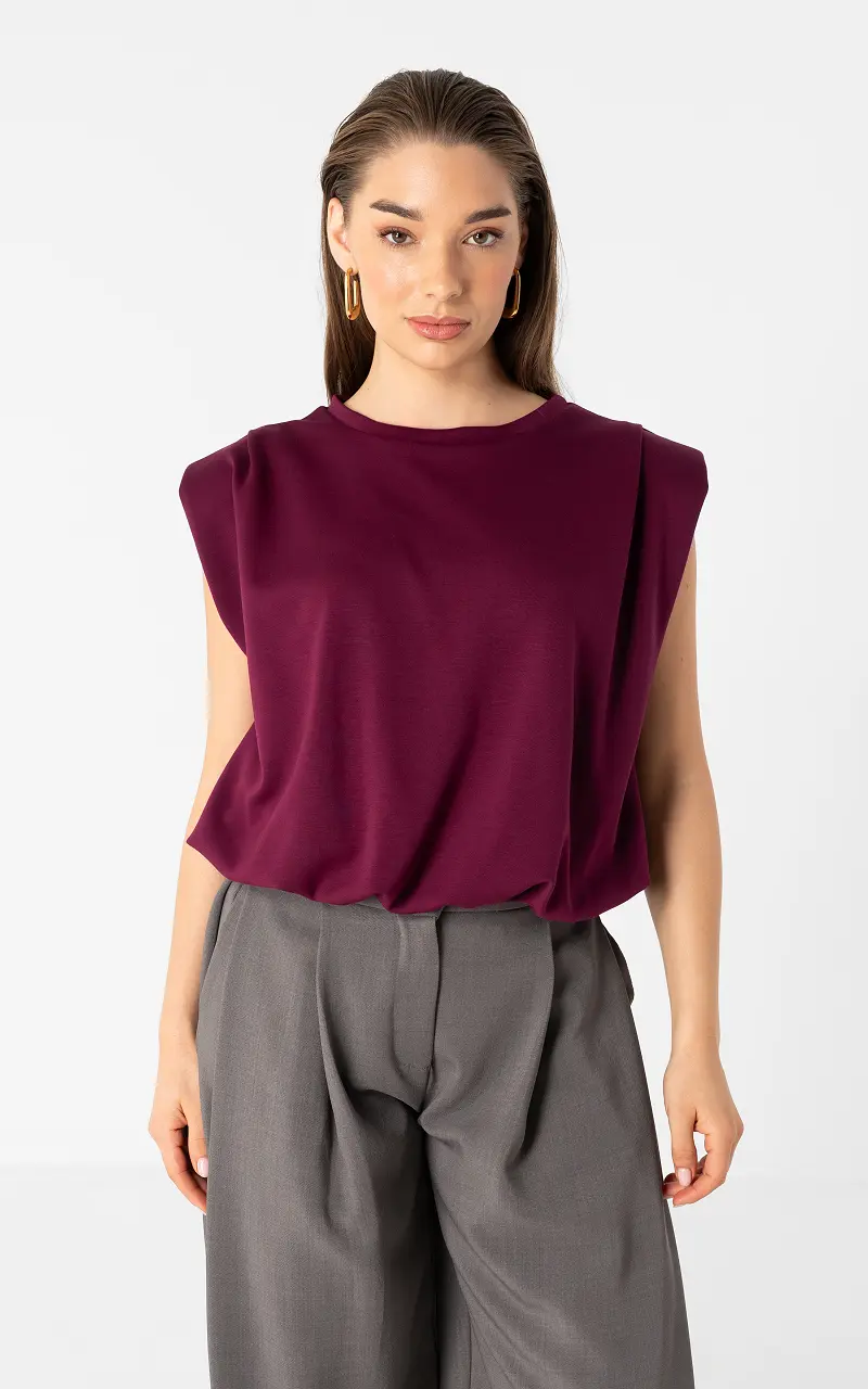 Sleeveless top Bordeaux