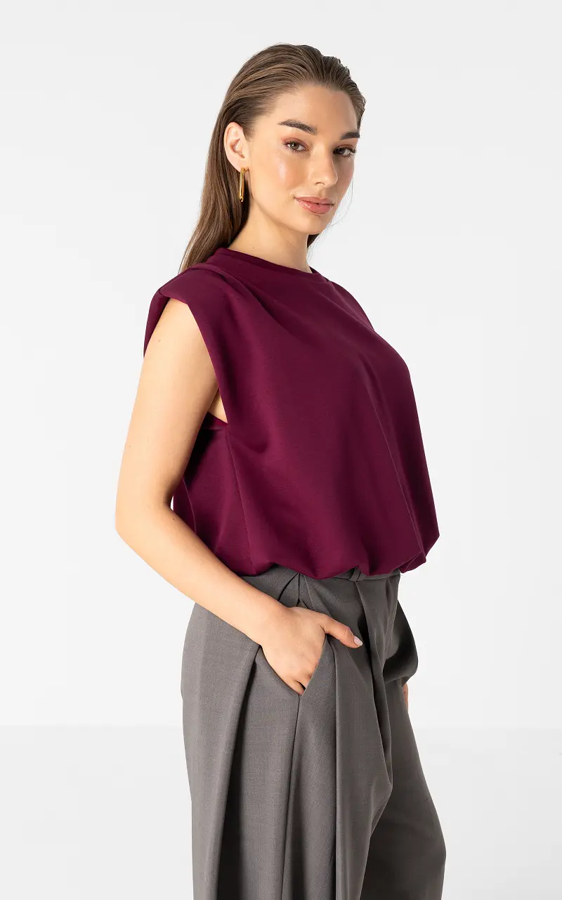 Sleeveless top Bordeaux