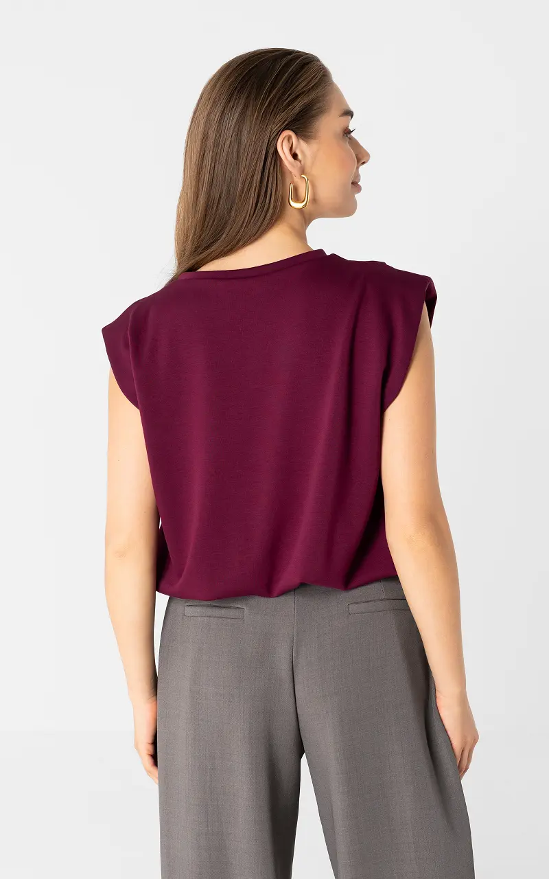 Sleeveless top Bordeaux