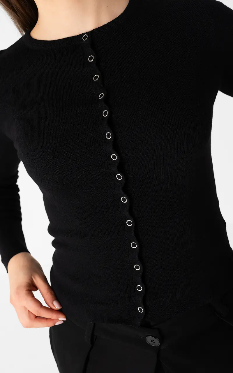 Buttoned cardigan Black
