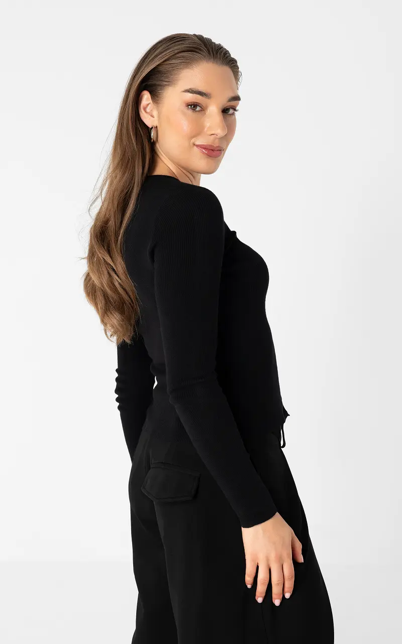 Buttoned cardigan Black