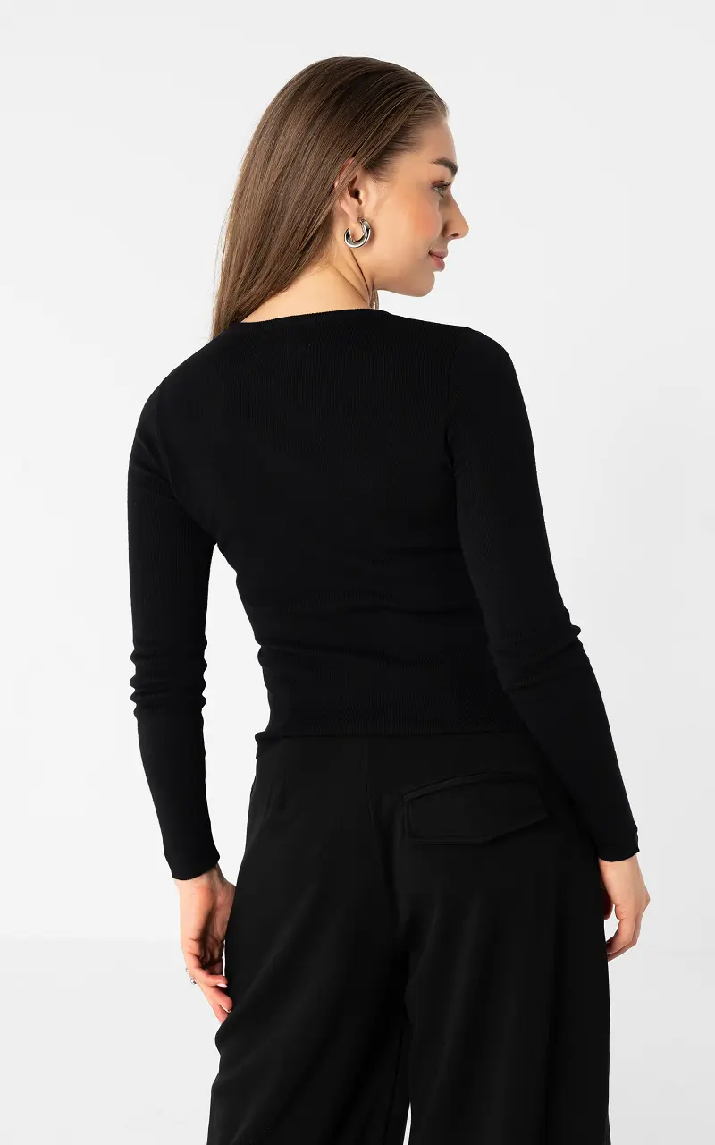 Buttoned cardigan Black