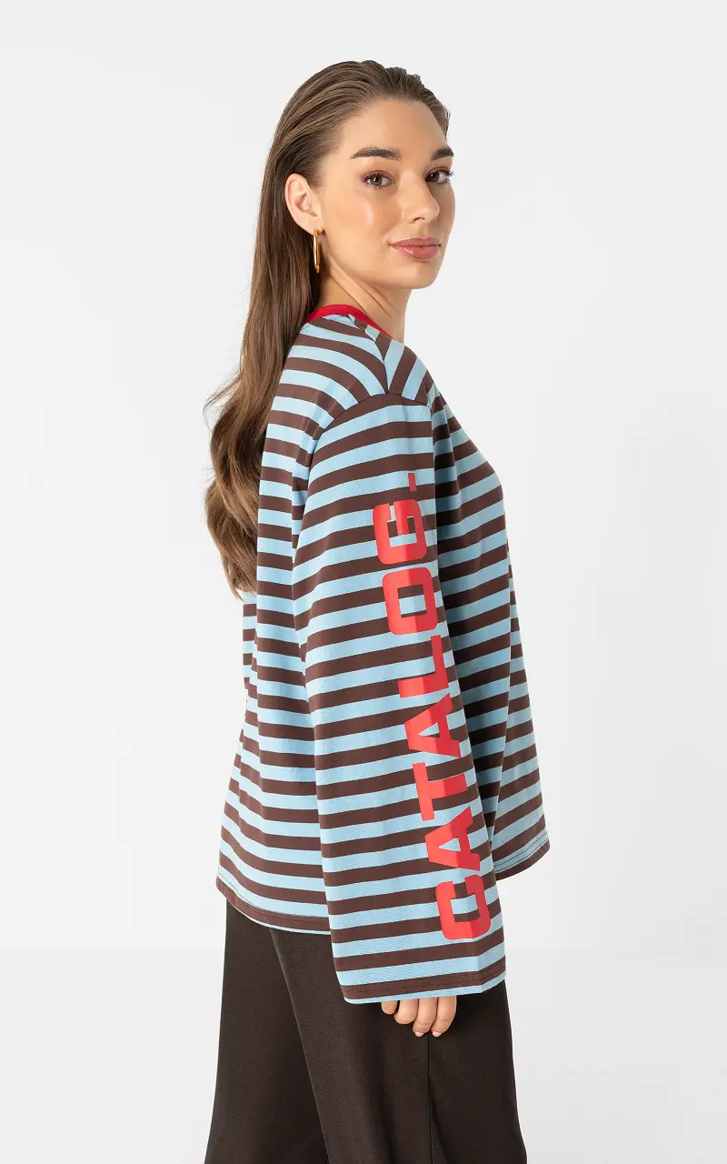 Catalog longsleeve Blue Brown