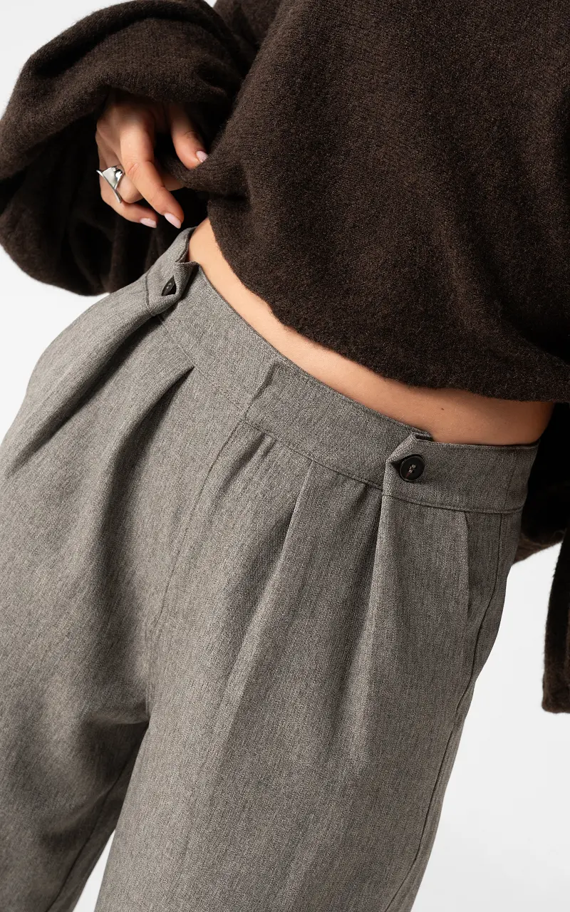 Barrel trousers Grey Taupe