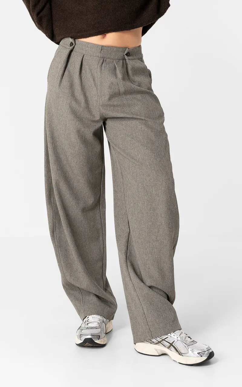 Barrel trousers Grey Taupe