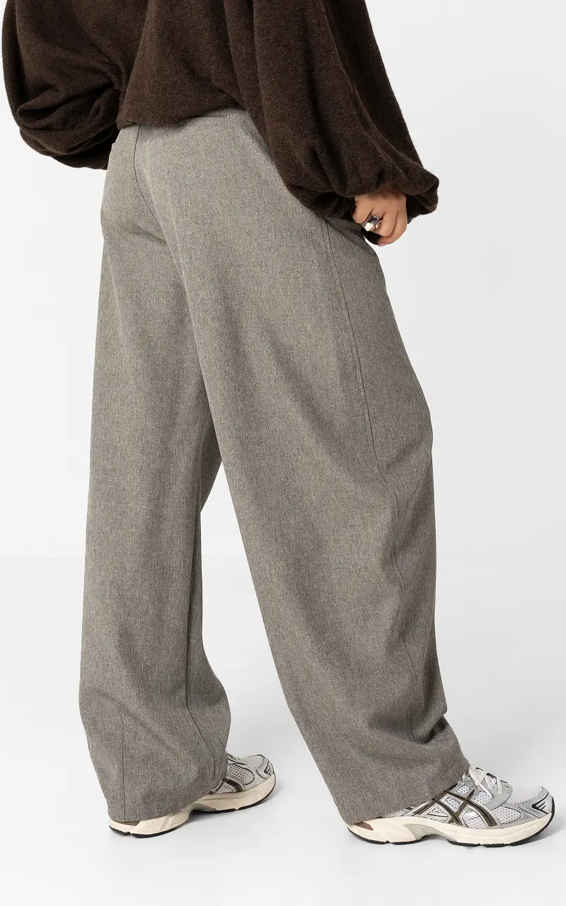 Barrel trousers Grey Taupe