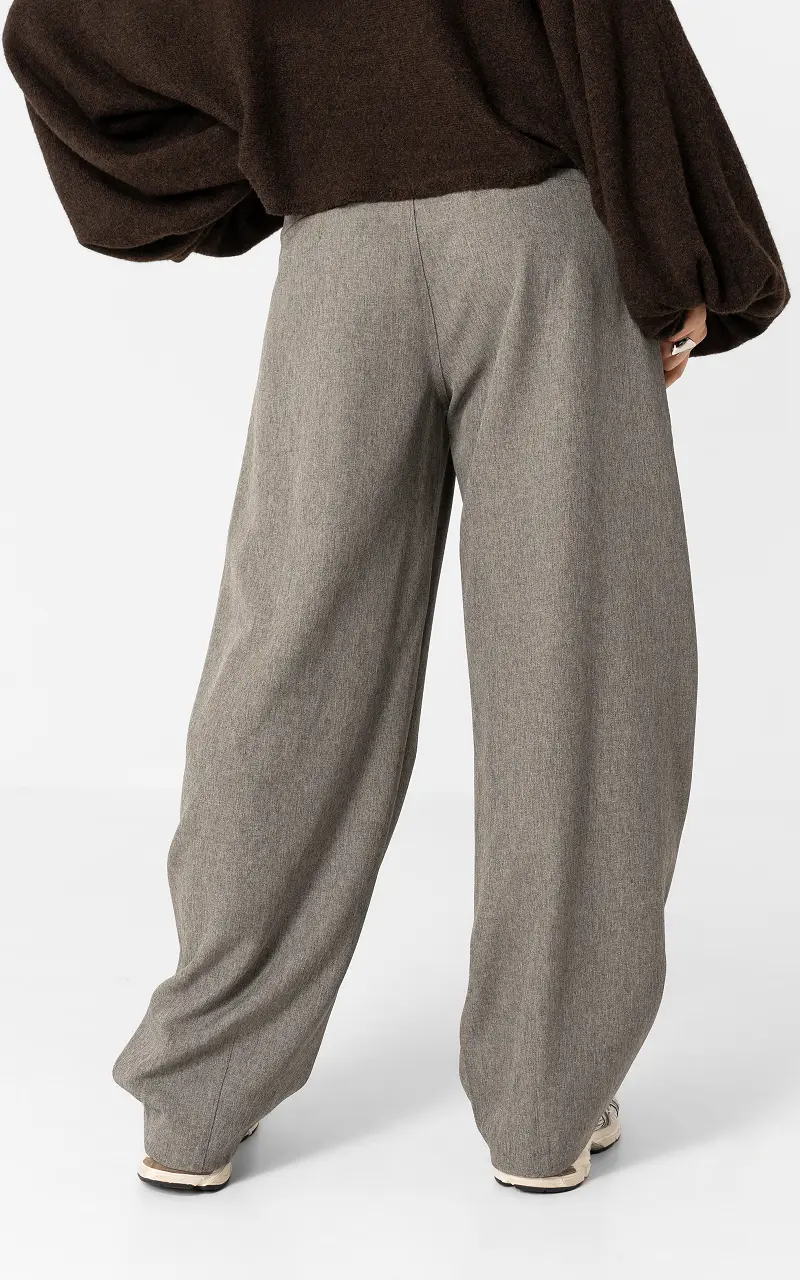Barrel trousers Grey Taupe