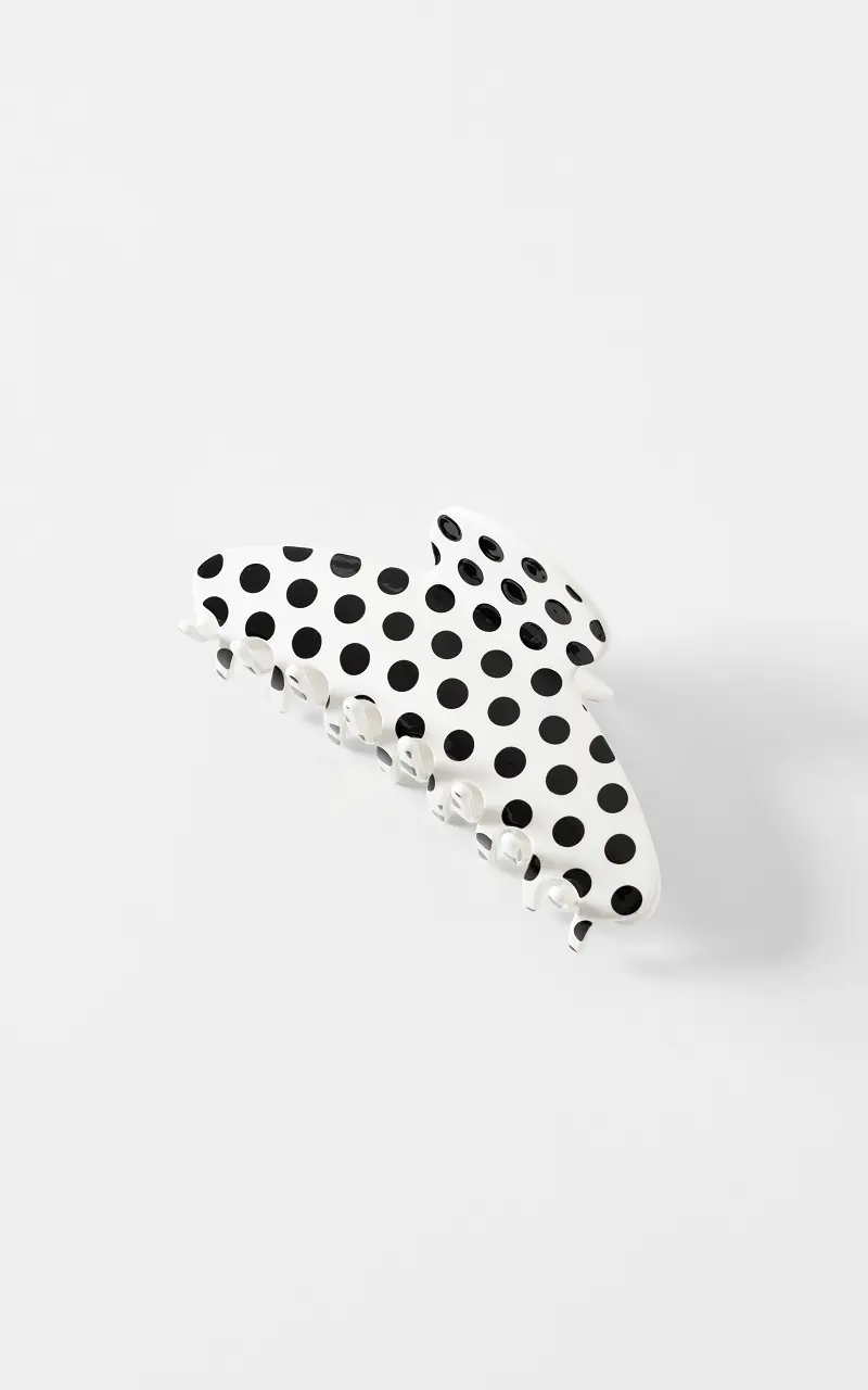 Haarclip Wit Zwart