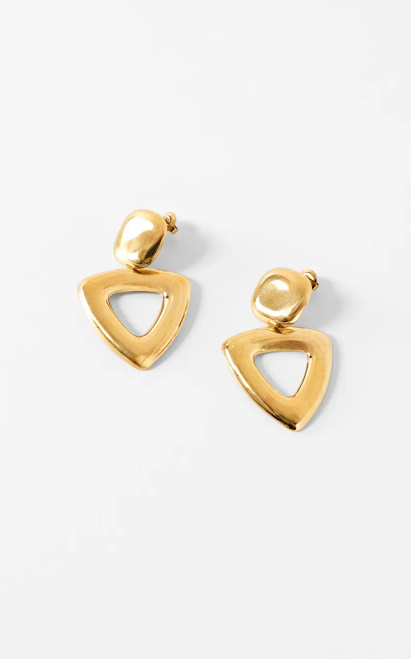 Oorbellen met hanger Goud