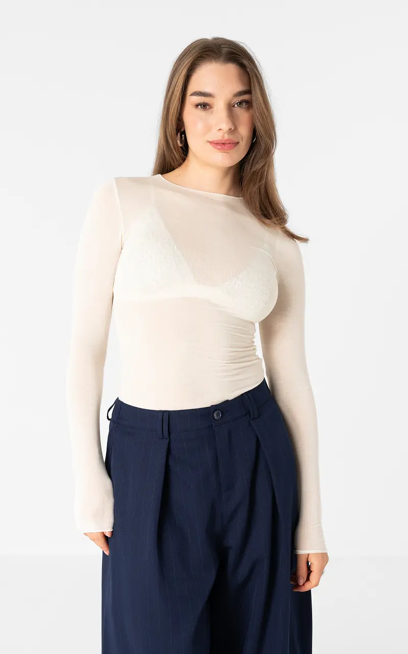Cashmere mix top Cream