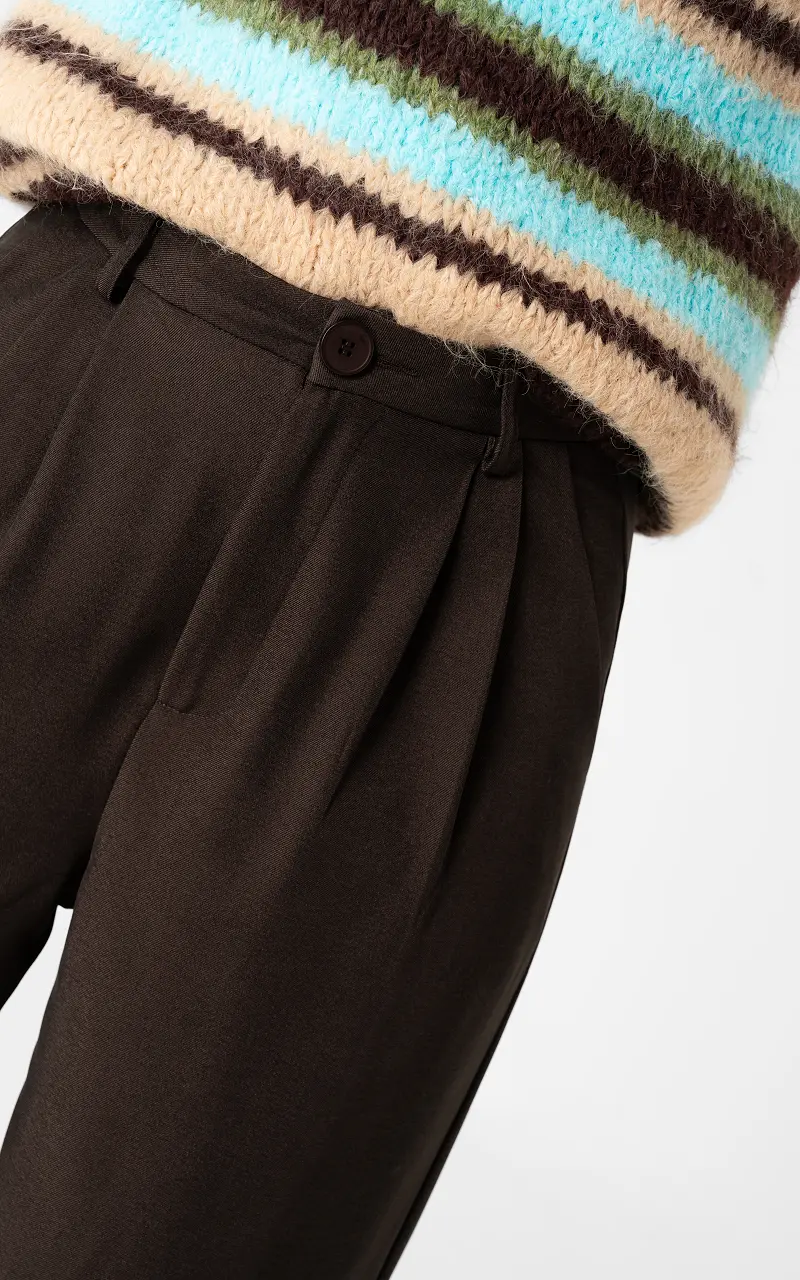 Wide leg trousers Dark Brown